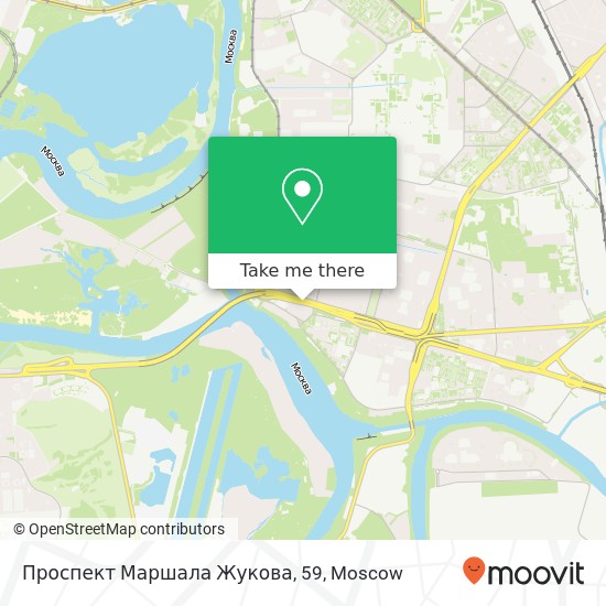Проспект Маршала Жукова, 59 map