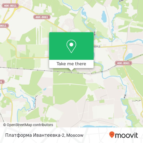 Платформа Ивантеевка-2 map