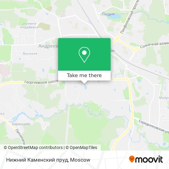 Нижний Каменский пруд map