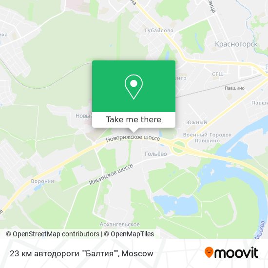 23 км автодороги ""Балтия"" map