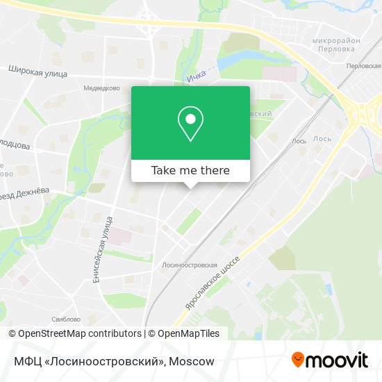 МФЦ «Лосиноостровский» map