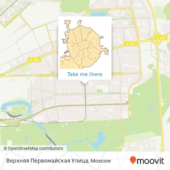 Верхняя Первомайская Улица map