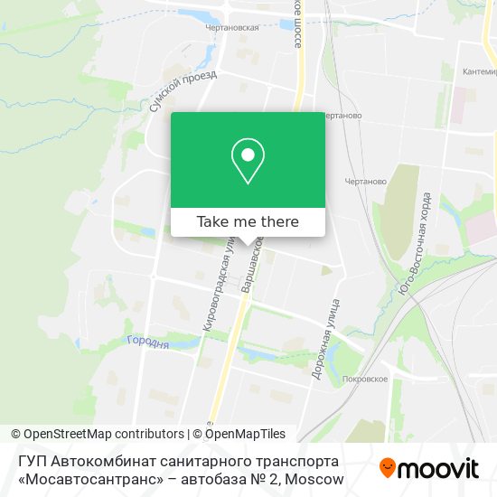 ГУП Автокомбинат санитарного транспорта «Мосавтосантранс» – автобаза № 2 map
