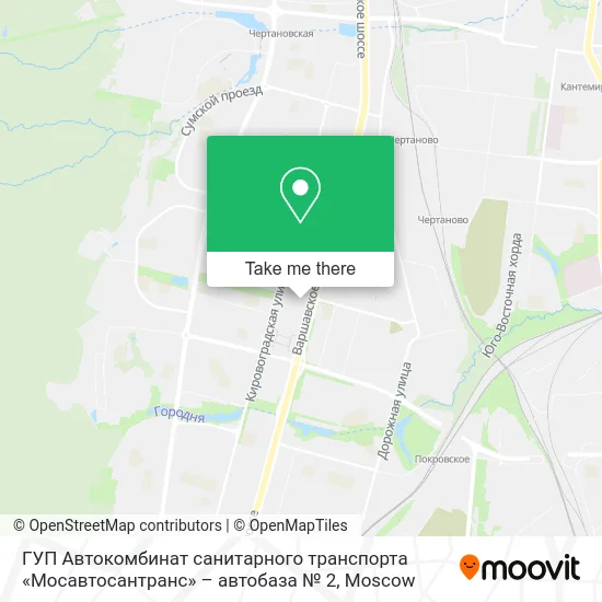 ГУП Автокомбинат санитарного транспорта «Мосавтосантранс» – автобаза № 2 map