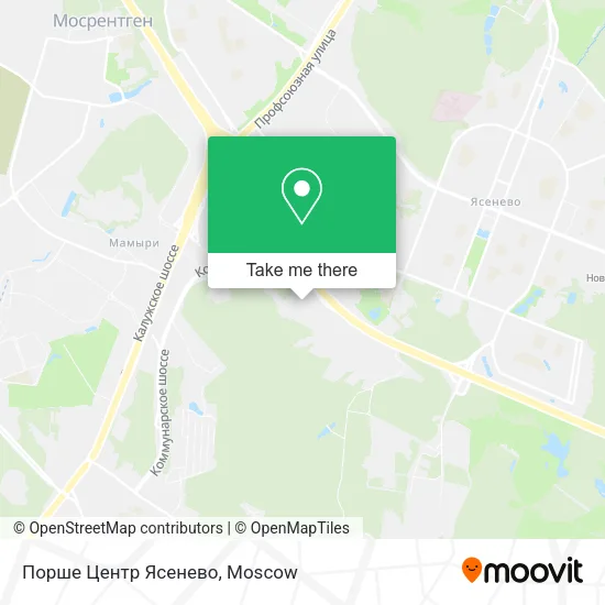 Порше Центр Ясенево map