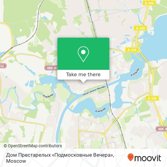 Дом Престарелых «Подмосковные Вечера» map