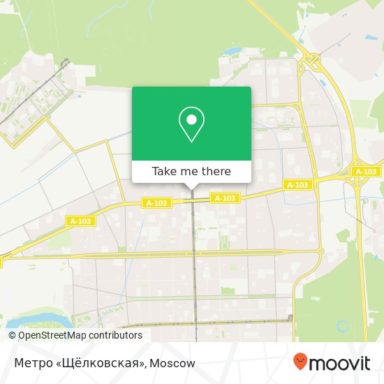 Метро «Щёлковская» map