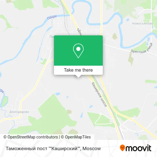 Таможенный пост ""Каширский"" map