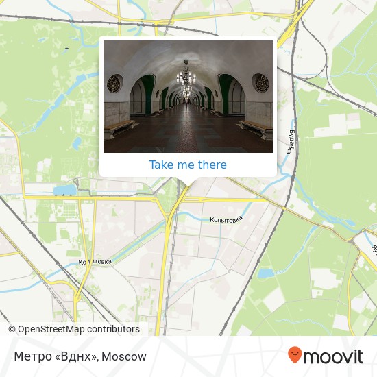 Метро «Вднх» map