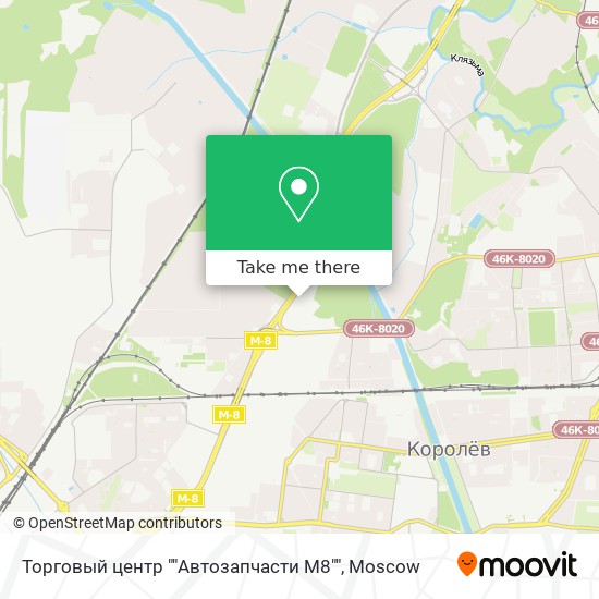 Торговый центр ""Автозапчасти М8"" map