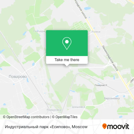 Индустриальный парк «Есипово» map
