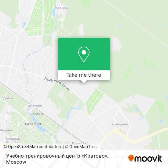 Учебно-тренировочный центр «Кратово» map