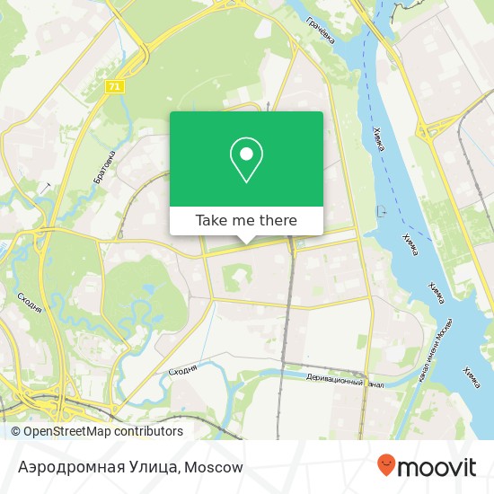 Аэродромная Улица map