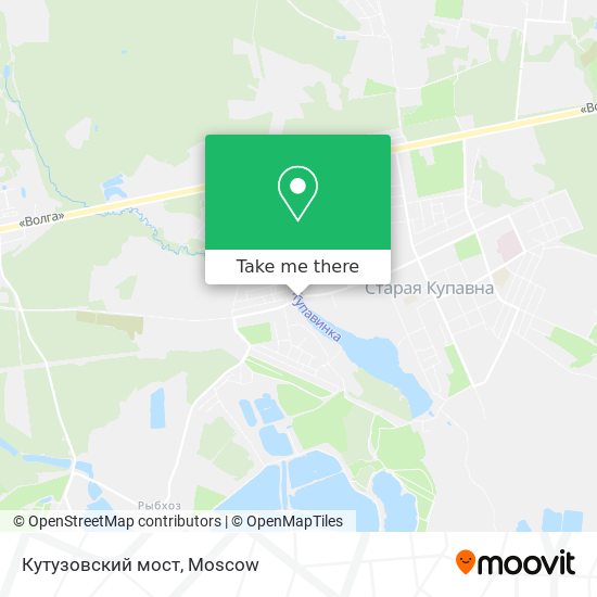 Кутузовский мост map