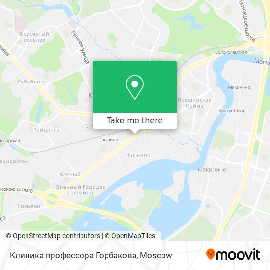 Клиника профессора Горбакова map