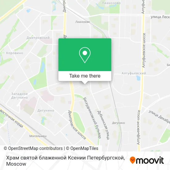 Храм святой блаженной Ксении Петербургской map
