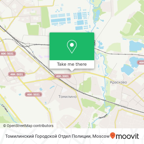 Томилинский Городской Отдел Полиции map