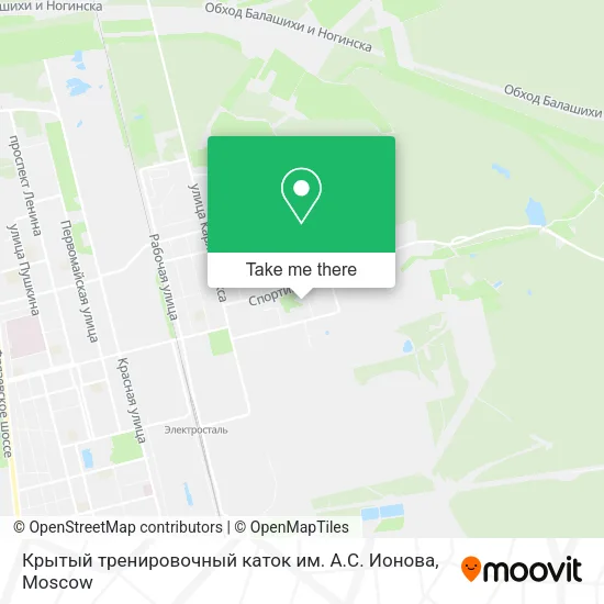 Крытый тренировочный каток им. А.С. Ионова map