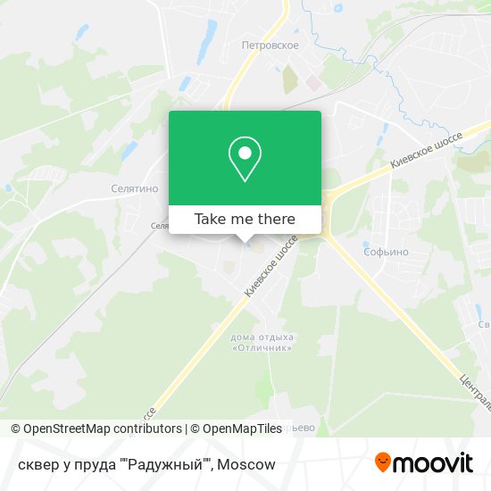 сквер у пруда ""Радужный"" map