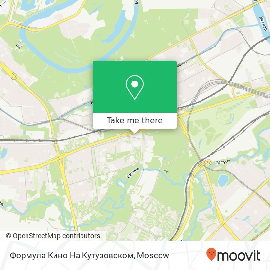 Формула Кино На Кутузовском map