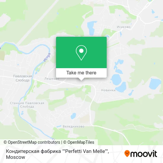 Кондитерская фабрика ""Perfetti Van Melle"" map