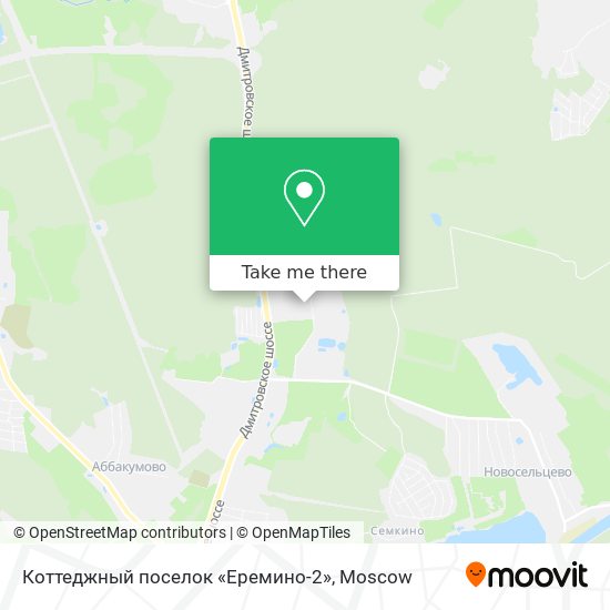 Коттеджный поселок «Еремино-2» map