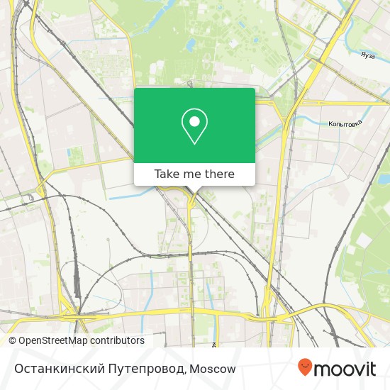 Останкинский Путепровод map