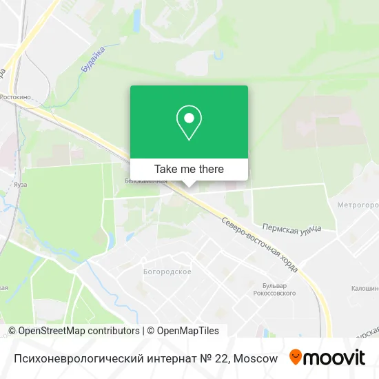 Психоневрологический интернат № 22 map