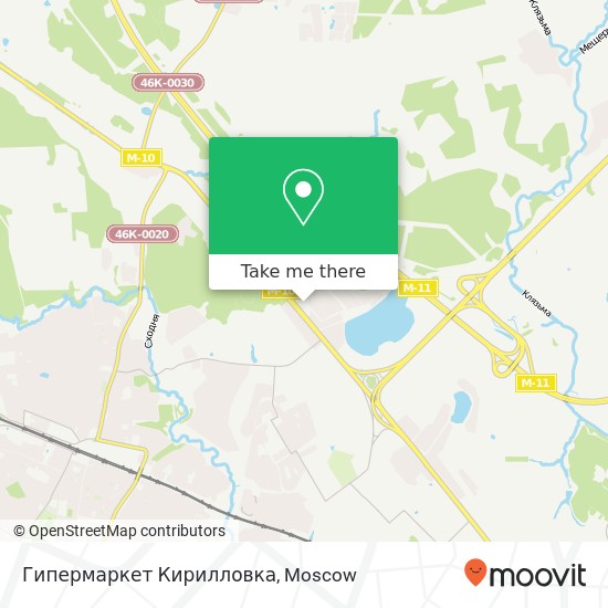 Гипермаркет Кирилловка map