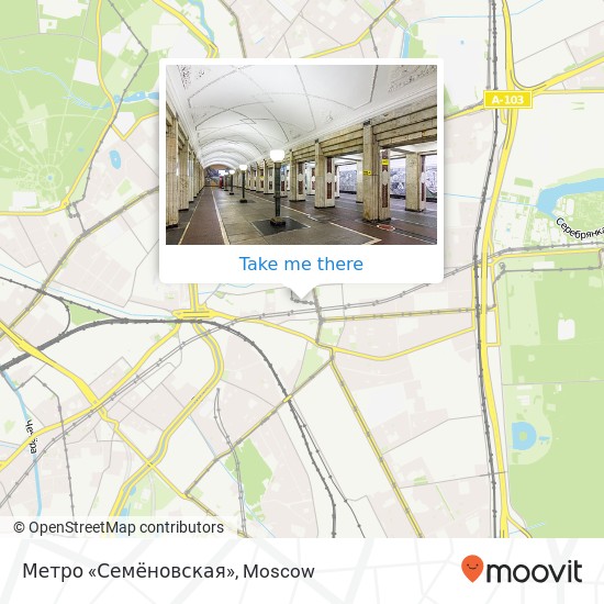 Метро «Семёновская» map