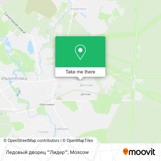 Ледовый дворец ""Лидер"" map