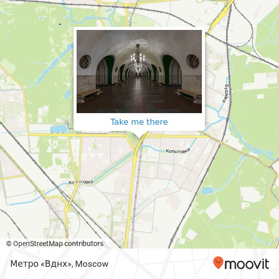 Метро «Вднх» map