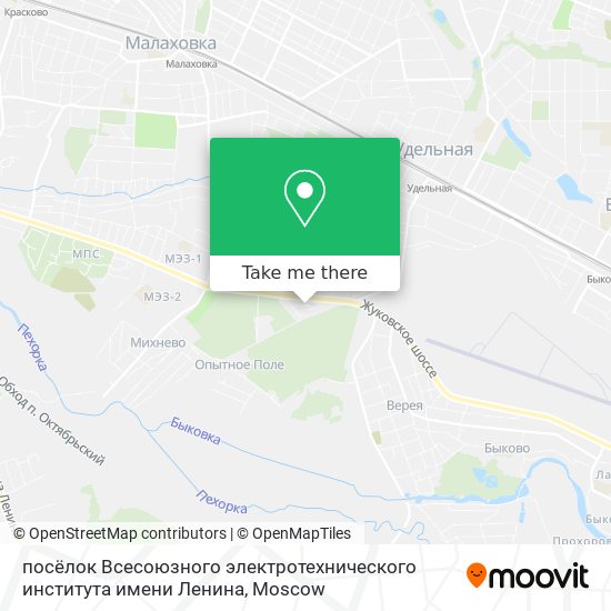 посёлок Всесоюзного электротехнического института имени Ленина map