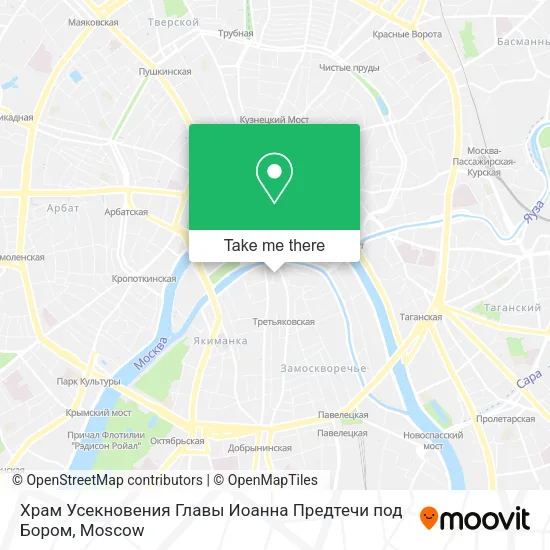 Храм Усекновения Главы Иоанна Предтечи под Бором map
