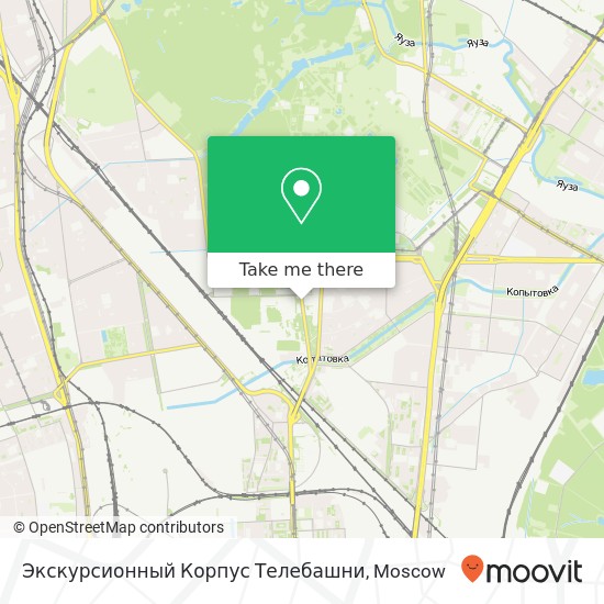 Экскурсионный Корпус Телебашни map