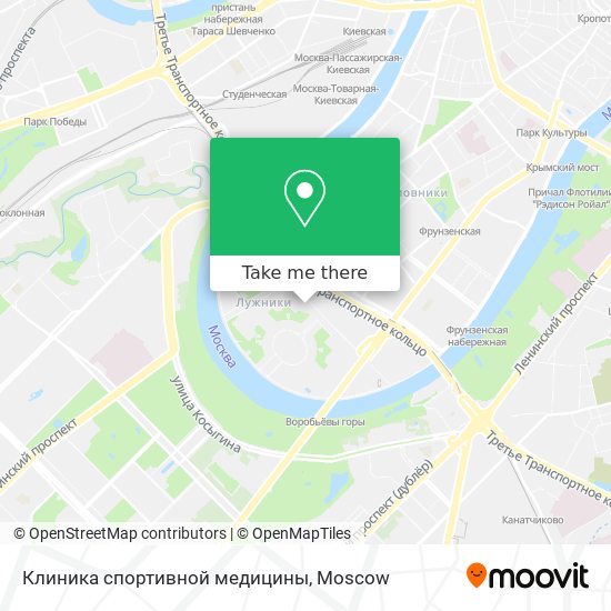 Клиника спортивной медицины map