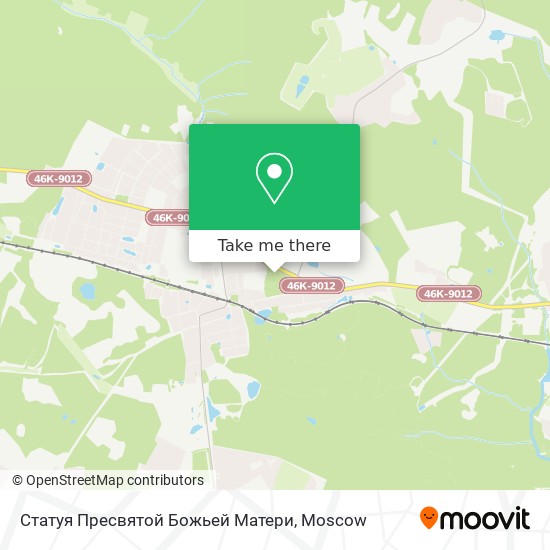 Статуя Пресвятой Божьей Матери map