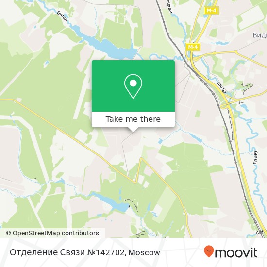 Отделение Связи №142702 map