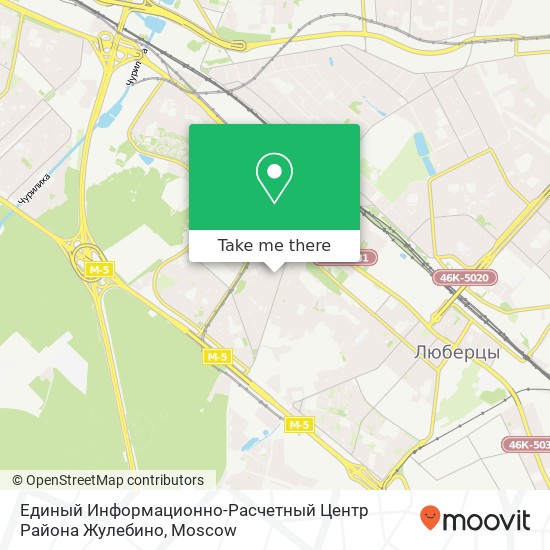 Единый Информационно-Расчетный Центр Района Жулебино map