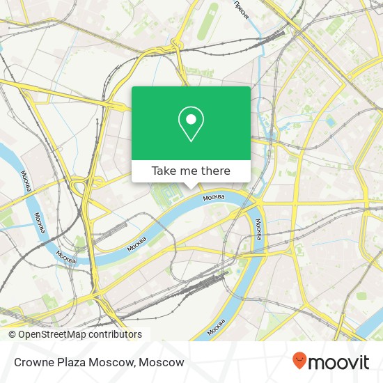 Crowne Plaza Moscow map