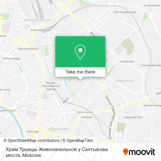 Храм Троицы Живоначальной у Салтыкова моста map