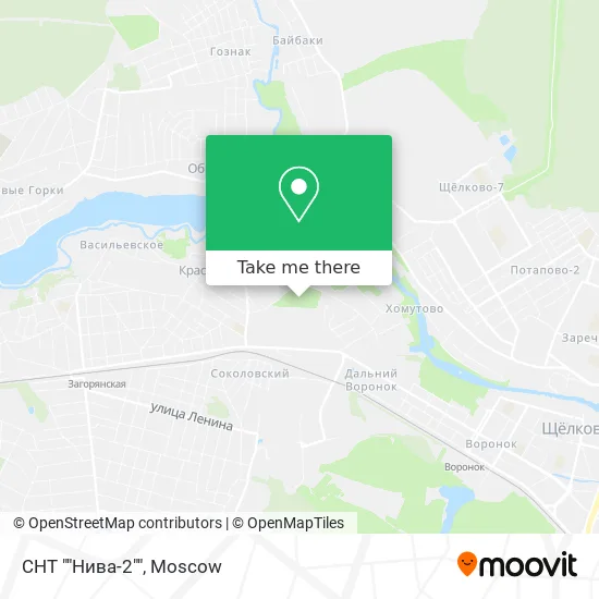 СНТ ""Нива-2"" map