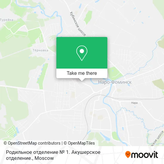 Родильное отделение № 1. Акушерское отделение. map