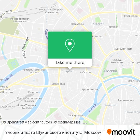 Учебный театр Щукинского института map