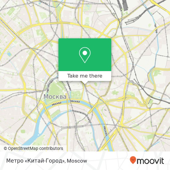 Метро «Китай-Город» map