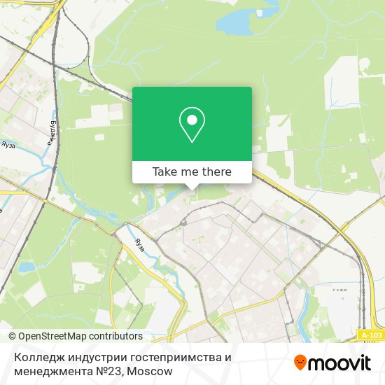 Колледж индустрии гостеприимства и менеджмента №23 map