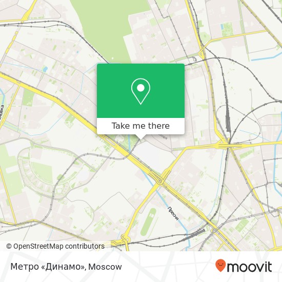 Метро «Динамо» map