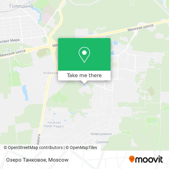 Озеро Танковое map