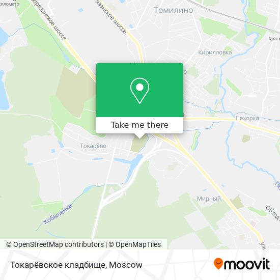 Токарёвское кладбище map