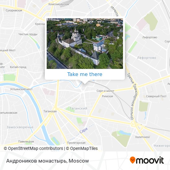 Андроников монастырь map